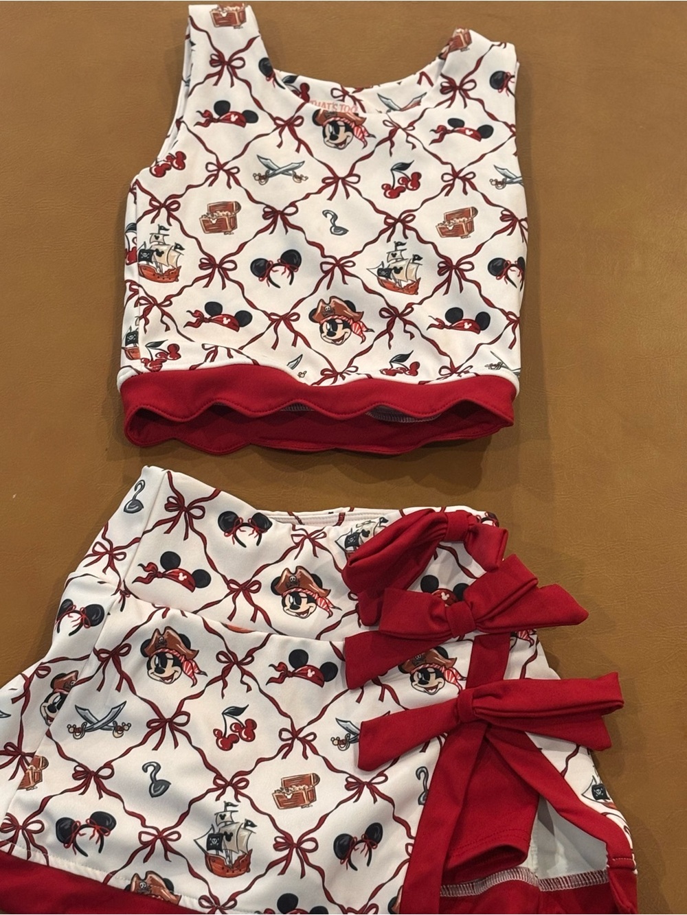 Toddler Disney pirate cruise outfit set